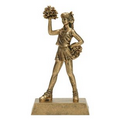Signature Gold Cheerleader Figurine - 10 1/2"